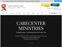 Tablet Screenshot of carecenterministries.org